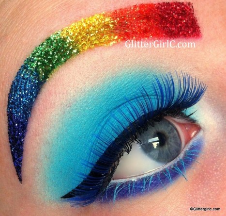 Rainbow Dash makeup look