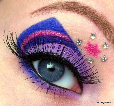 Twilight Sparkle makeup look