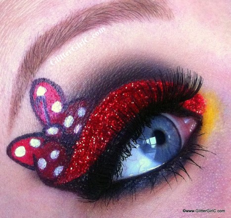 Minnie Mouse makeup