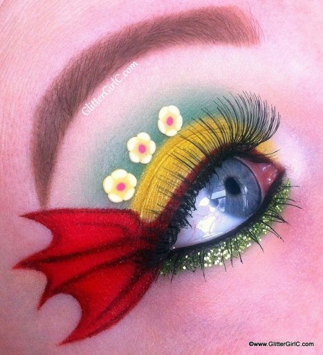 St. Davids day makeup look