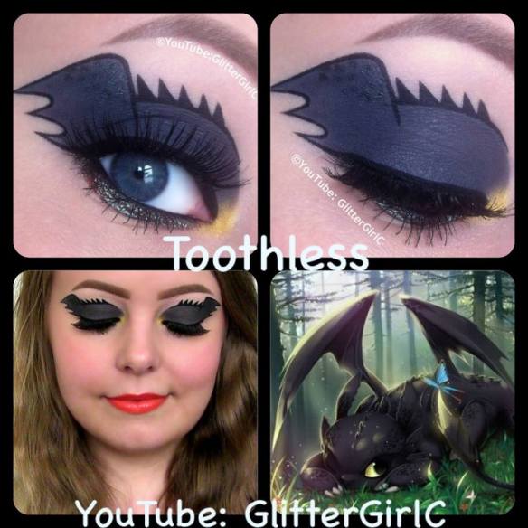 Toothless makeup tutorial