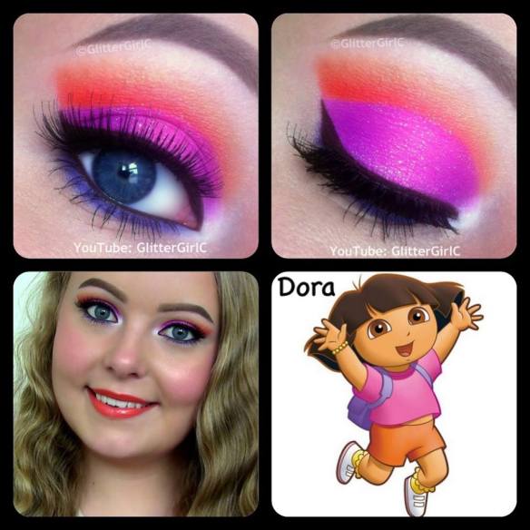 dora the explorer makeup