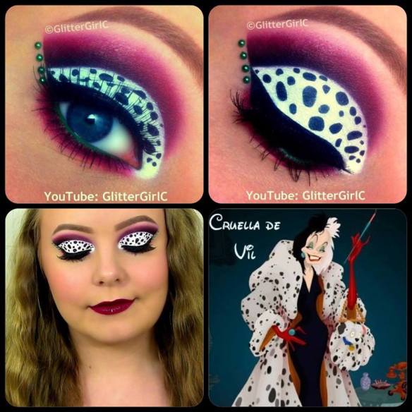 Cruella de Vil makeup