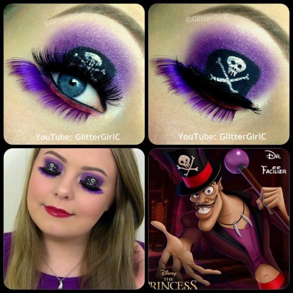 Dr. Facilier makeup Disney The Princess and the frog