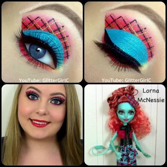 Monster High Exchange doll Lorna McNessie makeup