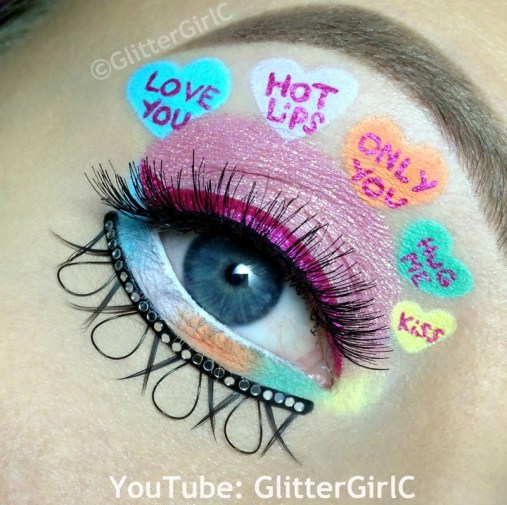 Valentine's day makeup