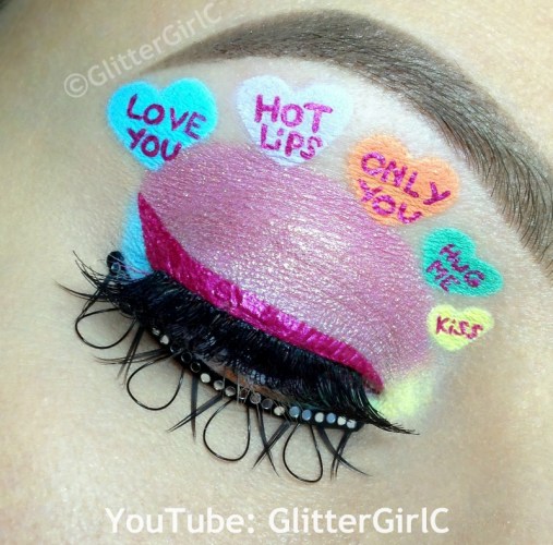Valentine's day makeup