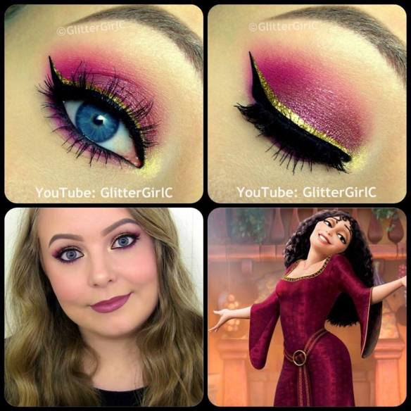 Tangled Mother Gothel makeup look