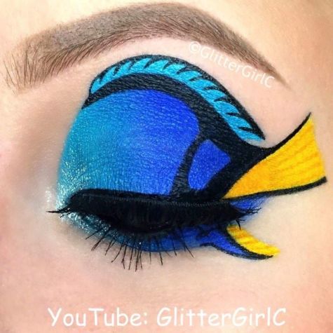 Finding Dory makeup look
