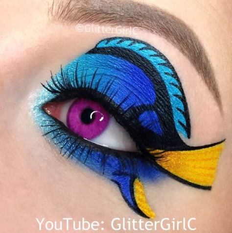 Dory makeup look