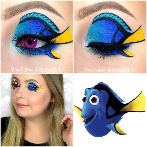 Dory makeup look