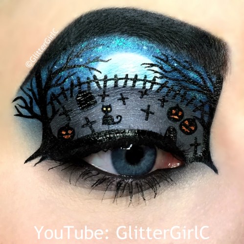 graveyard makeup look Halloween
